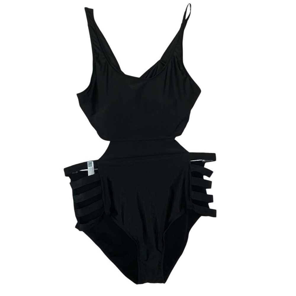 Unknown brand, one piece black swimsuit size extra large